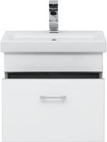 Тумба с раковиной Aquanet Верона 50 254066 подвесная Белый глянец — фото 6, Тумбы с раковиной