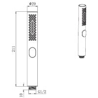 Ручной душ Allen Brau Priority 5.31A20-31 Черный матовый — фото 5, Лейки для душа