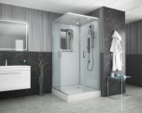 Душевая кабина Niagara Premium 100x100 NG-6002-01GQ с гидромассажем — фото 2, Душевые кабины