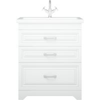 Тумба под раковину Corozo Каролина 70 Z3 SD-00000923 Белая — фото 1, Тумбы под раковину