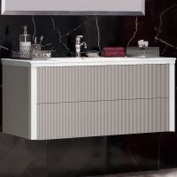 Тумба под раковину Opadiris Рубинно 120 00-00006372 подвесная Серая — фото 1, Мебель для ванной