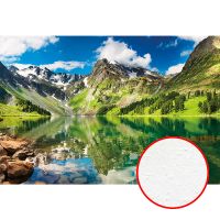 Фреска Ortograf Горы 30824 Фактура бархат FX Флизелин (4*2,7) Зеленый/Голубой, Горы/Пейзаж/Природа — фото 1, Фрески