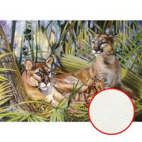 Фреска Ortograf Животные 8219 Фактура флок FLK Флизелин (1,4*1) Зеленый/Коричневый, Животные/Живопись — фото 1, Фрески