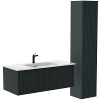 Товар: Тумба под раковину La Fenice Terra 100 FNC-01-TER-G-100 подвесная Серо-зеленая - фото 4 Тумба под раковину La Fenice Terra 100 FNC-01-TER-G-100 подвесная Серо-зеленая — фото 4, Мебель для ванной