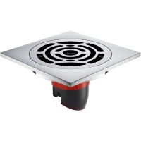 Душевой трап Orange 100x100 TR01-001cr с решеткой Хром глянцевый — фото 1, Трапы для душа