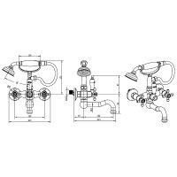 Товар: Смеситель для ванны Boheme Flora 293-FL Золото - фото 3 Смеситель для ванны Boheme Flora 293-FL Золото — фото 3, Смесители