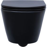 Унитаз Aquanet Lake WB 316462 подвесной Черный матовый без сиденья — фото 3, Подвесные унитазы