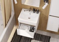 Товар: Тумба под раковину Aquaton Марти 55 1A263201MY010 подвесная Ясень шимо - фото 6 Тумба под раковину Aquaton Марти 55 1A263201MY010 подвесная Ясень шимо — фото 6, Мебель для ванной