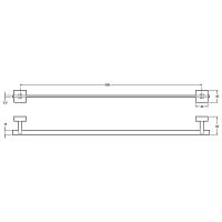 Полотенцедержатель Jacob Delafon Mecanique E77869-CP Хром — фото 2, Полотенцедержатели
