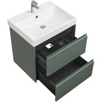 Товар: Тумба под раковину Roca Ona 60 A857613513 подвесная Зеленая матовая - фото 2 Тумба под раковину Roca Ona 60 A857613513 подвесная Зеленая матовая — фото 2, Мебель для ванной