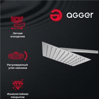 Товар: Душевая система Agger Great A2893311 Хром - фото 9 Душевая система Agger Great A2893311 Хром — фото 9, Душевые стойки