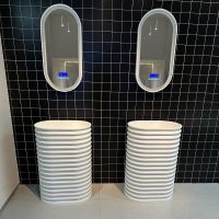 Раковина Abber Stein 58 AS2550-H Белая матовая — фото 5, Раковины напольные