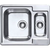 Кухонная мойка Alveus Line Maxim 50 SAT-90 615x500 1089612 Сатинированная сталь — фото 1, Кухонные мойки