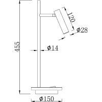 Товар: Настольная лампа Maytoni Table Floor Estudo Z010TL-L8W3K Белая - фото 3 Настольная лампа Maytoni Table Floor Estudo Z010TL-L8W3K Белая — фото 3, Настольные лампы