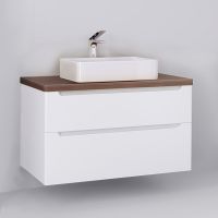 Товар: Тумба под раковину Jorno Wood 100 wood.01.100/P/W подвесная Белая - фото 5 Тумба под раковину Jorno Wood 100 wood.01.100/P/W подвесная Белая — фото 5, Тумбы под раковину