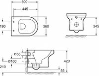 Комплект унитаза Jacob Delafon Elite EDX114RU-00 с инсталляцией Geberit Duofix Sigma UP320 111.300.00.5 с сиденьем Микролифт — фото 11, Комплекты унитаз + инсталляция