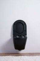 Товар: Унитаз Esbano Azalea ESUPAZALBM подвесной Черный матовый с сиденьем Микролифт - фото 6 Унитаз Esbano Azalea ESUPAZALBM подвесной Черный матовый с сиденьем Микролифт — фото 6, Подвесные унитазы