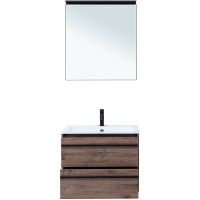 Комплект мебели для ванной Aquanet Lino 70 271954 подвесной Дуб веллингтон — фото 5, Комплекты мебели для ванной