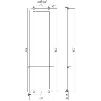 Электрический полотенцесушитель Allen Brau Infinity 44x160 8.21005.GL зеркальный — фото 9, Электрические полотенцесушители