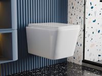 Товар: Унитаз Abber Rechteck AC1201T подвесной с сиденьем Микролифт - фото 8 Унитаз Abber Rechteck AC1201T подвесной с сиденьем Микролифт — фото 8, Унитазы