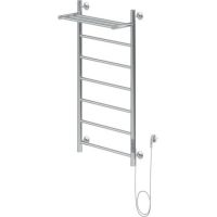 Электрический полотенцесушитель Aquanet Mauro 100х50 R 282008 с полкой Хром — фото 1, Электрические полотенцесушители