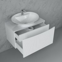 Товар: Тумба под раковину Laparet Bianca 80 BiaL.01.80/P/W подвесная Белая - фото 4 Тумба под раковину Laparet Bianca 80 BiaL.01.80/P/W подвесная Белая — фото 4, Мебель для ванной