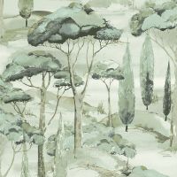 Обои Grandeco Arcadia A 69202 Винил на флизелине (0,53*10,05) Зеленый, Деревья — фото 1, Обои для стен