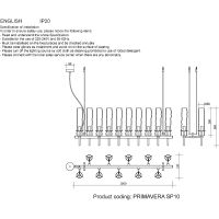 Люстра Crystal Lux Primavera SP10 Chrome Прозрачный Хром — фото 3, Люстры