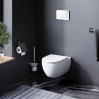 Комплект унитаза с инсталляцией AM.PM Awe FlashClean с сиденьем Микролифт и Белой клавишей смыва арт-IS49001.111700 — фото 7, Комплекты унитаз + инсталляция