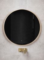 Зеркало Boheme Modern 100 545-100-G с подсветкой Золото с сенсорным выключателем и подогревом — фото 2, Мебель для ванной