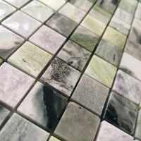 Мозаика Caramelle mosaic Pietrine 7 мм Onice Verde oliva POL 29,8x29,8 см — фото 2, Мозаика