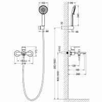 Товар: Смеситель для ванны Aquatek Лира AQ1449CR Хром - фото 2 Смеситель для ванны Aquatek Лира AQ1449CR Хром — фото 2, Смеситель для ванны