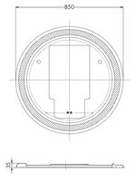 Зеркало Aquaton Анелло 85 1A260802AK010 с подсветкой с сенсорным выключателем и подогревом — фото 19, Мебель для ванной