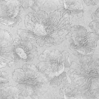 Обои Solo Fluid E105003 Винил на флизелине (1,06*10) Серый, Цветы — фото 1, Обои для стен