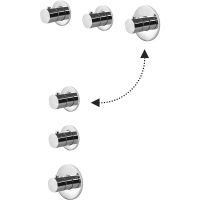 Смеситель для душа Paffoni Modular Box с термостатом Хром арт-MDE018CR — фото 2, Смеситель для душа