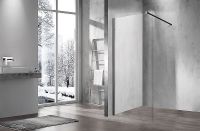 Душевая перегородка Vincea Walk-In 90 VSW-1H900CLB профиль Черный матовый стекло прозрачное — фото 3, Душевые перегородки