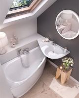 Раковина Ravak Avocado 85 L XJ1L1100000 Белая — фото 3, Раковины подвесные