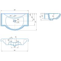 Тумба с раковиной Misty Шармель 80 УТ000001877 Бежевая — фото 10, Мебель для ванной