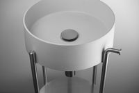 Консоль под раковину Deante Silia 36 CKS_F36A Брашированная сталь — фото 6, Мебель для ванной