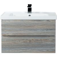 Тумба под раковину Art&Max AM-Techno-900-2C-SO-LW635 подвесная Сосна — фото 1, Мебель для ванной