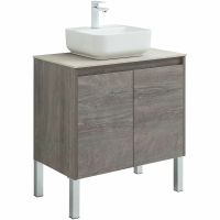 Тумба под раковину Aquanet Nova Lite 75 298851 подвесная Дуб рошелье — фото 9, Тумбы под раковину