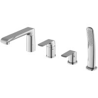 Смеситель на борт ванны Ravak Flat FL 026.00 X070120 Хром — фото 1, Смесители на борт ванны