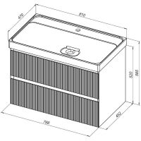 Товар: Тумба под раковину Aquanet Альтера 80 337156 подвесная Белая матовая - фото 10 Тумба под раковину Aquanet Альтера 80 337156 подвесная Белая матовая — фото 10, Мебель для ванной
