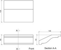Карниз гибкий Европласт 1.50.131 2000x60x135 мм — фото 3, Карнизы