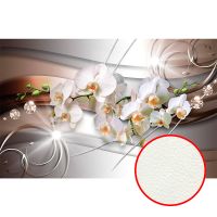 Фреска Ortograf 3D 6690 Фактура флок FLK Флизелин (4,2*2,7) Разноцветный, Цветы/Абстракция арт-6690 (флок FLK) — фото 1, Фрески