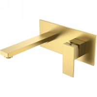 Смеситель для раковины Boheme Qubic 475-MG Золото матовое — фото 1, Смесители