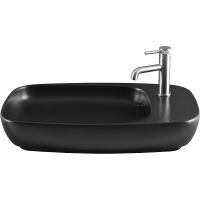 Раковина Allen Brau Liberty 2 70 4.32012.31 Черная матовая — фото 3, Раковины накладные