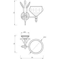 Мыльница Migliore Luxor 26116 Золото — фото 3, Мыльницы