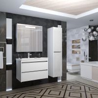 Тумба под раковину Opadiris Фреш 80 00-00007087 подвесная Белая — фото 6, Мебель для ванной