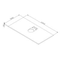 Столешница под раковину AM.PM Func 100 M8FST1001WG Белая глянцевая — фото 3, Столешницы под раковину